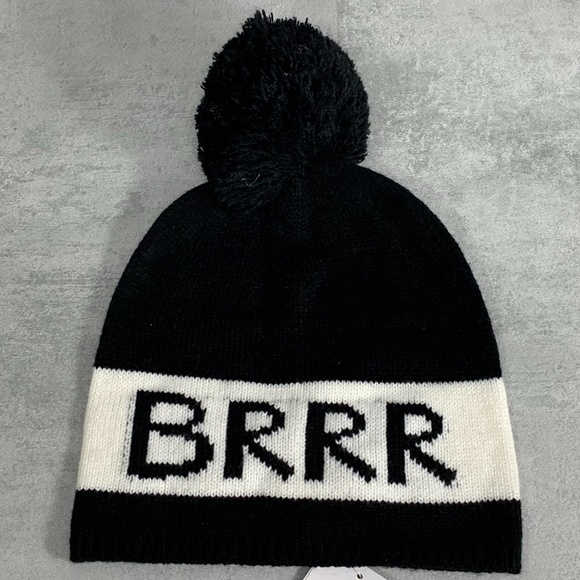 kate spade Accessories - kate spade new york Black/White "BRRR" Yarn Pompom